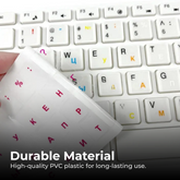 Clear Color Keyboard Stickers — Universal Laptop Keys